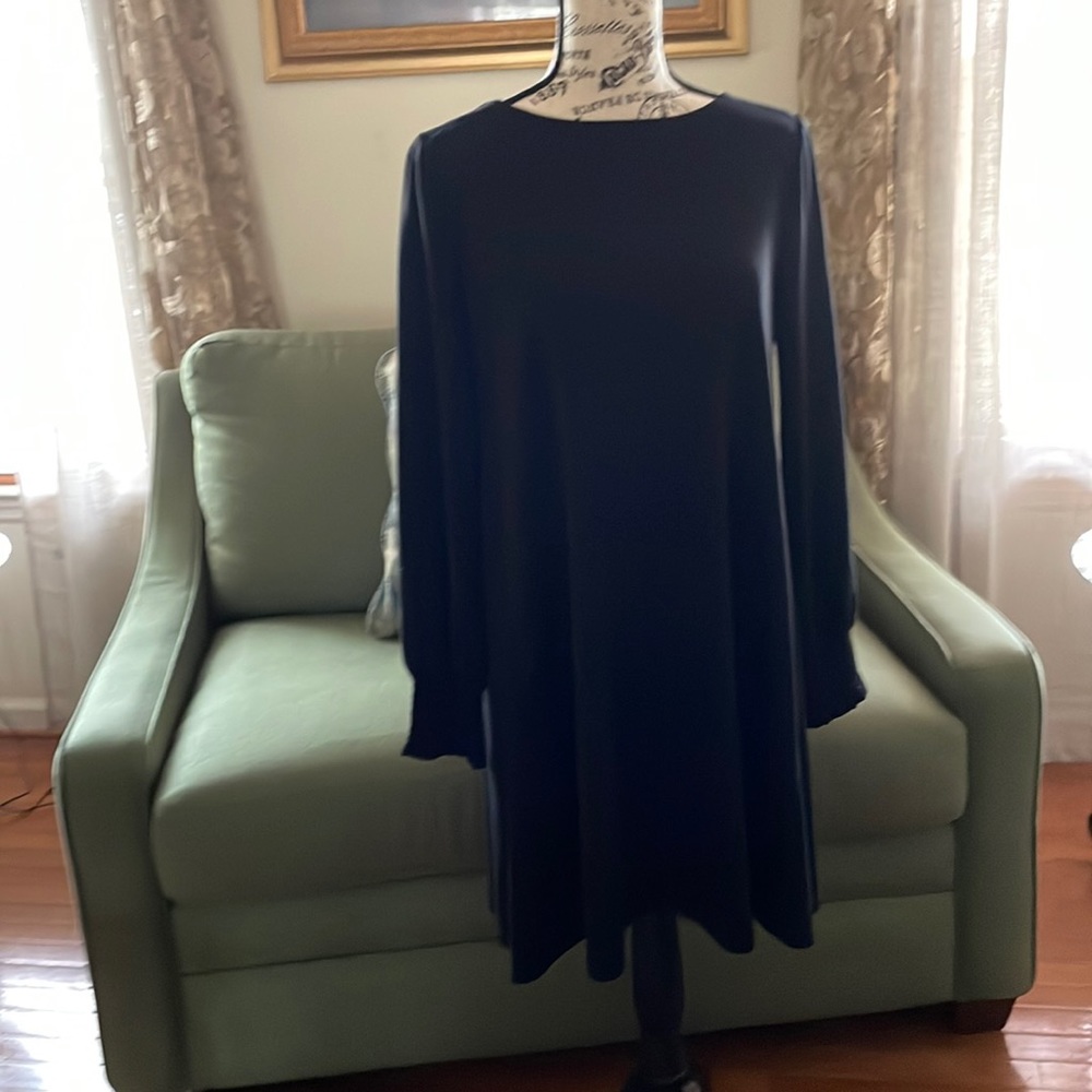 The little black dress. Very comfortable and pairs well with flats